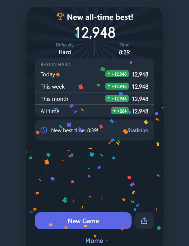 Challenge friends to beat your time