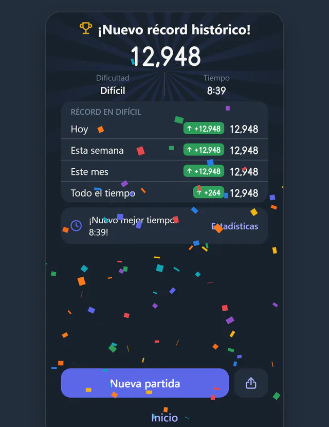 Desafía a tus amigos a superar tu tiempo